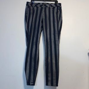 Metallic Striped Jeans